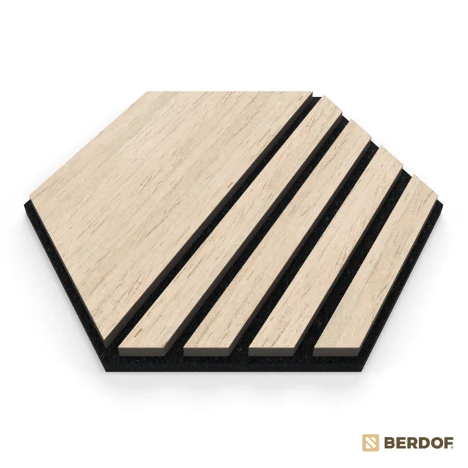Akustický panel hexagón - Dub prírodný